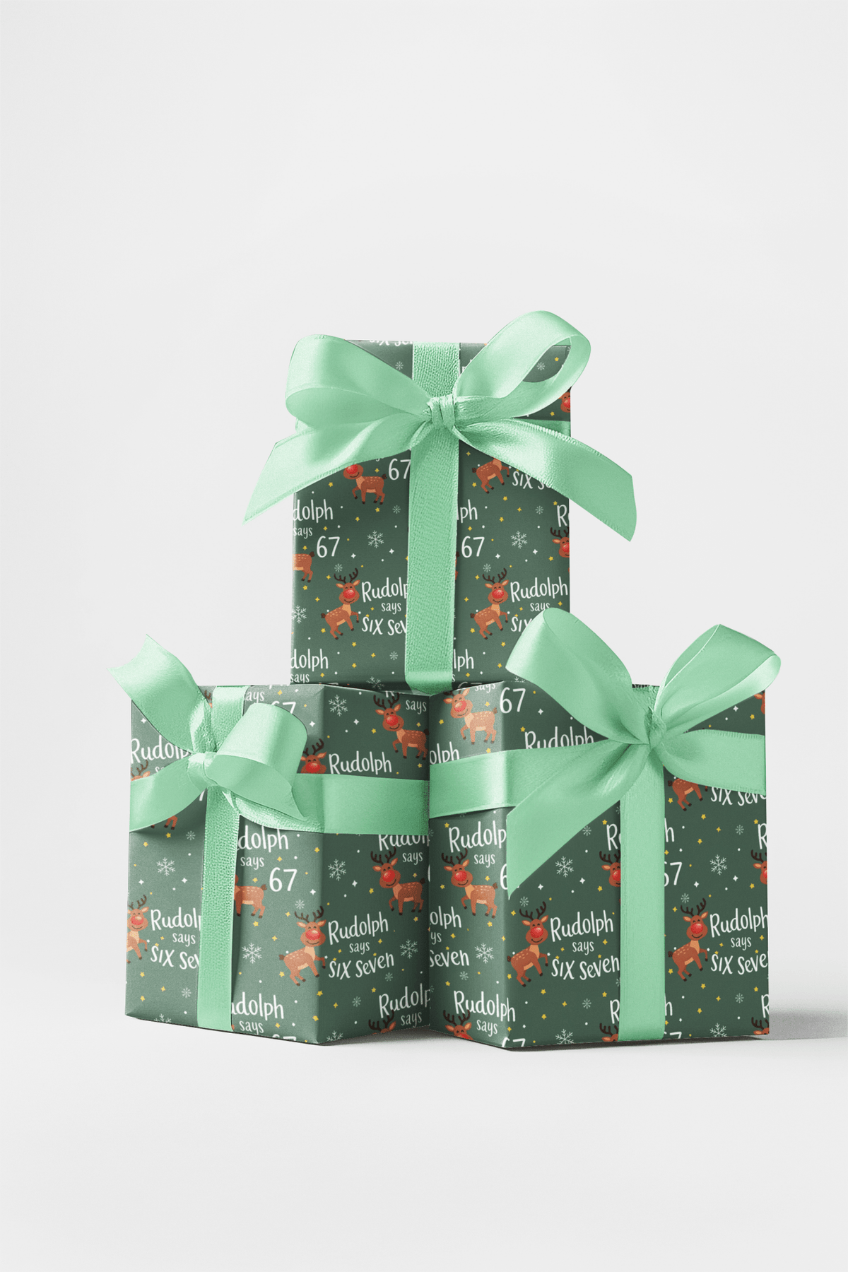 Rudolph Says 67 Wrapping Paper