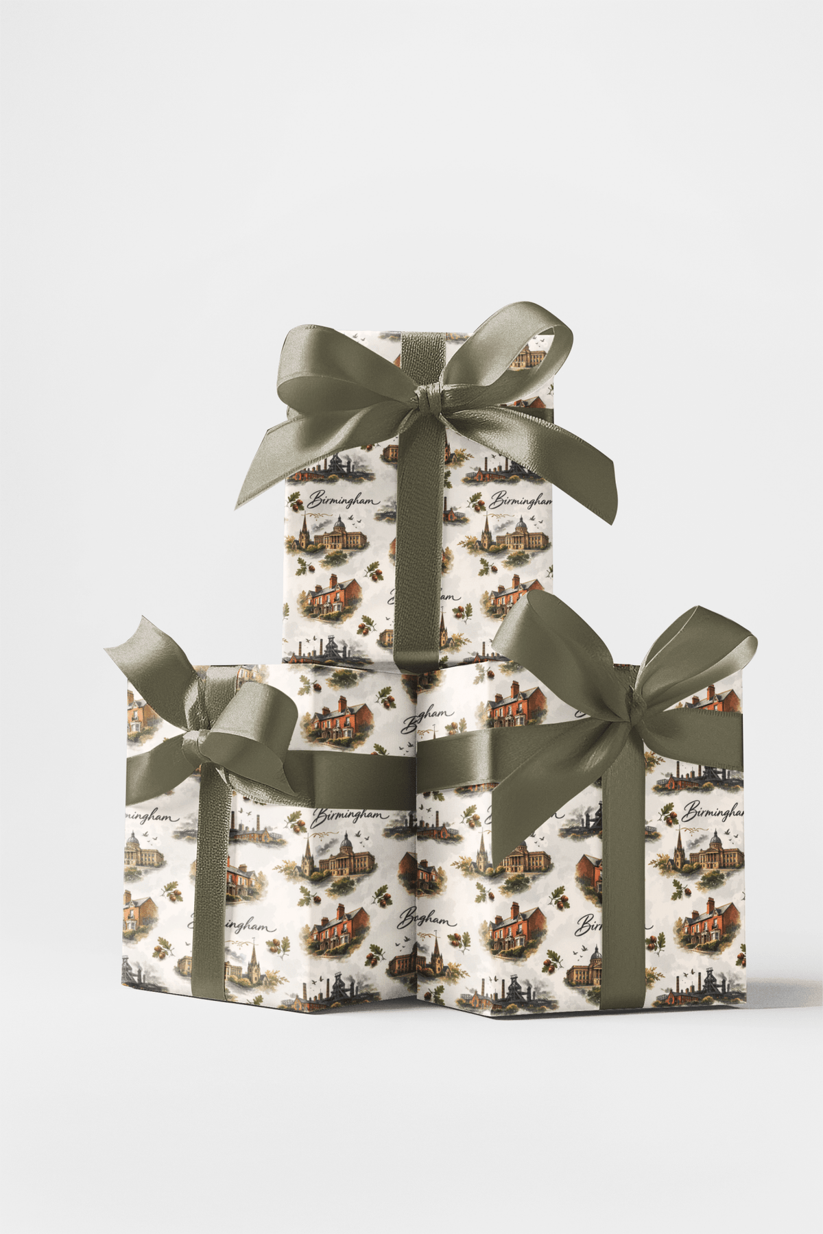 Birmingham Iron & Oak Wrapping Paper
