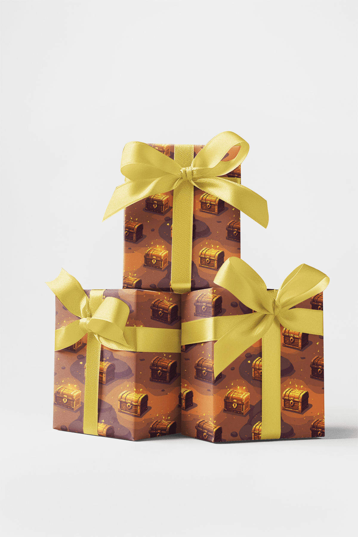 Treasure Chest Loot Loop Wrapping Paper