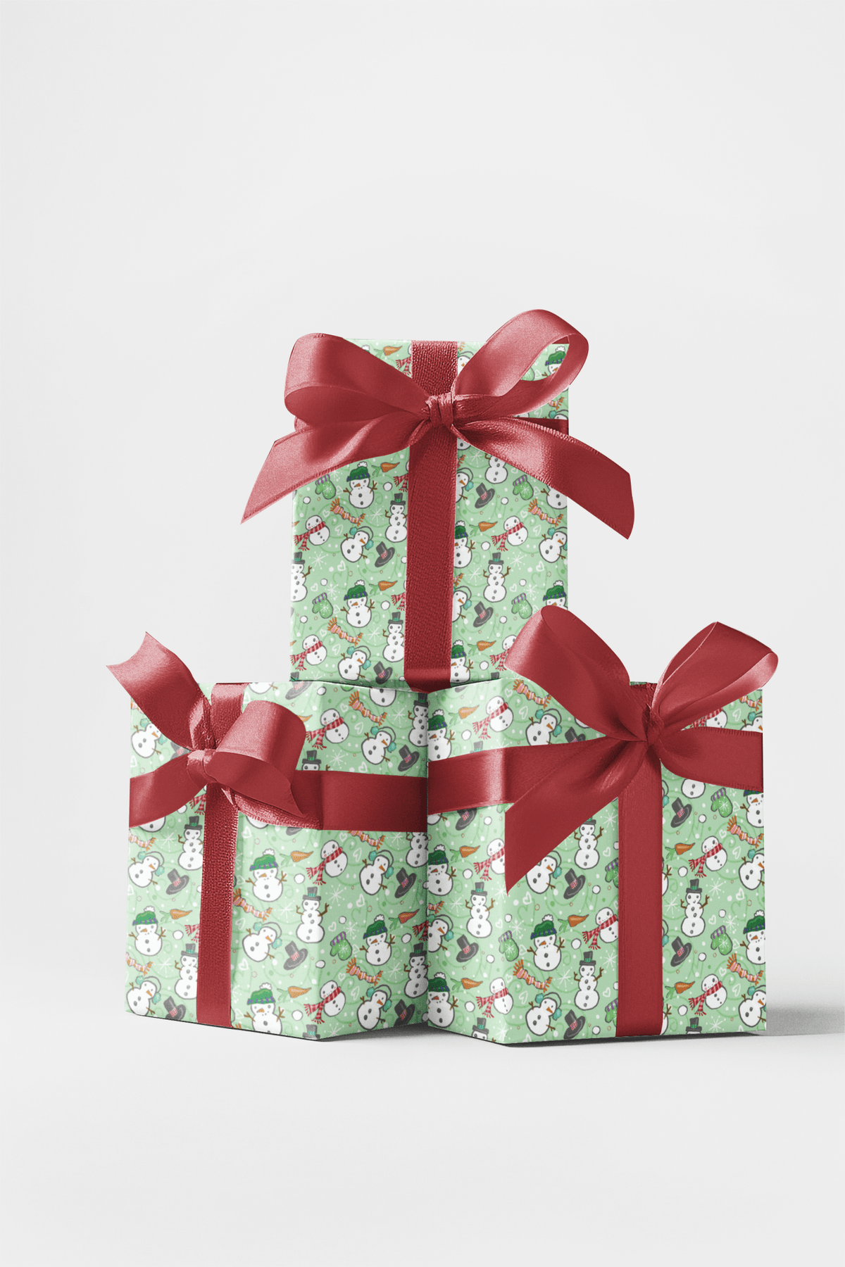Snowmen Plentiful Wrapping Paper | Michelle Gilsey | Artist Corner
