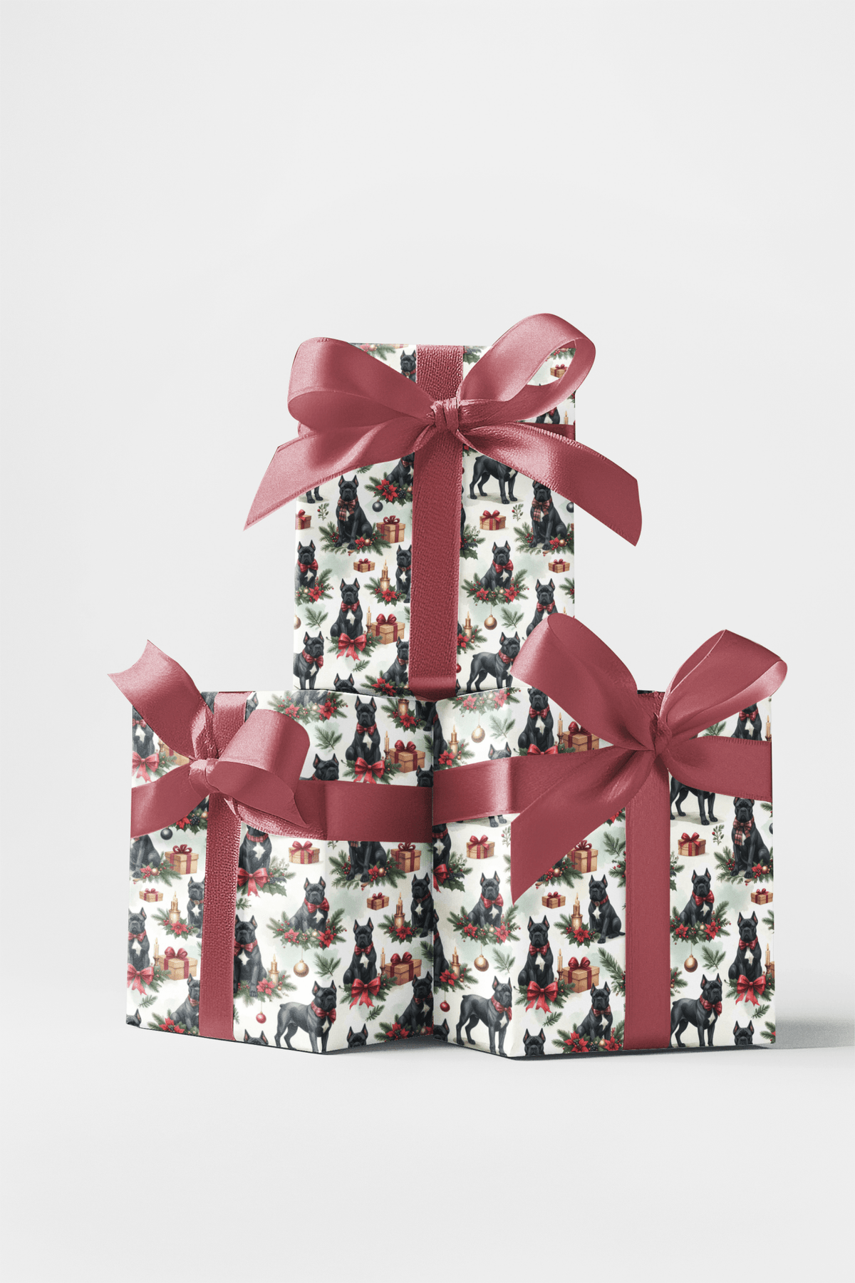 Holiday Presents (cane Corso) Wrapping Paper