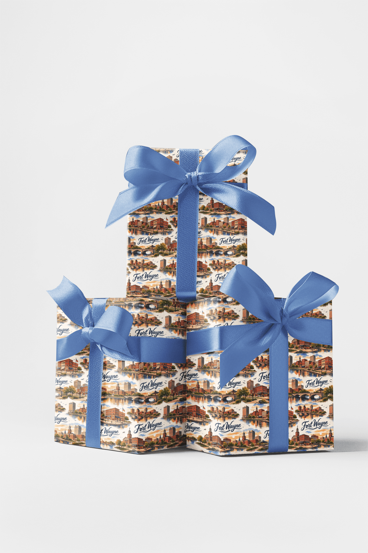 Fort Wayne River Heritage Wrapping Paper