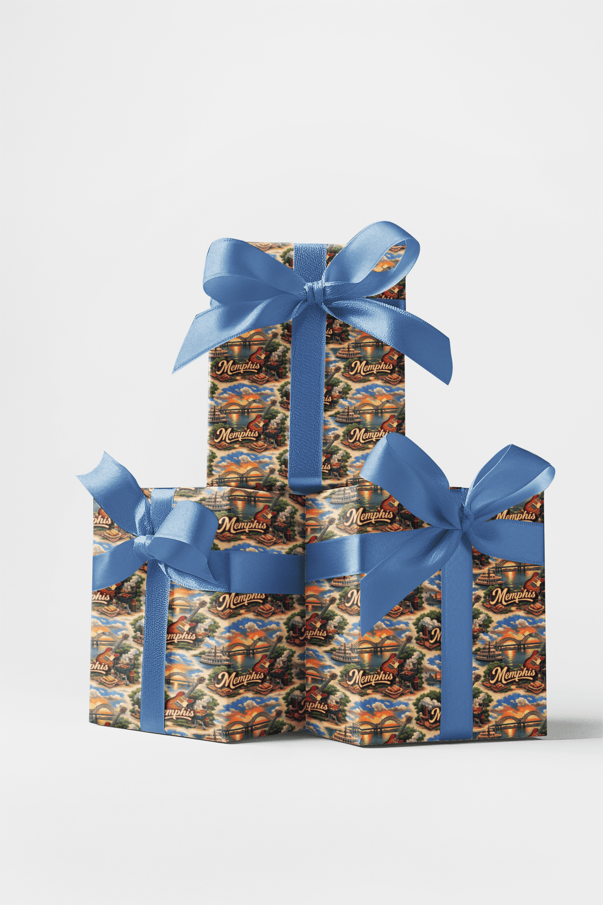 Memphis Blues & Bbq Wrapping Paper