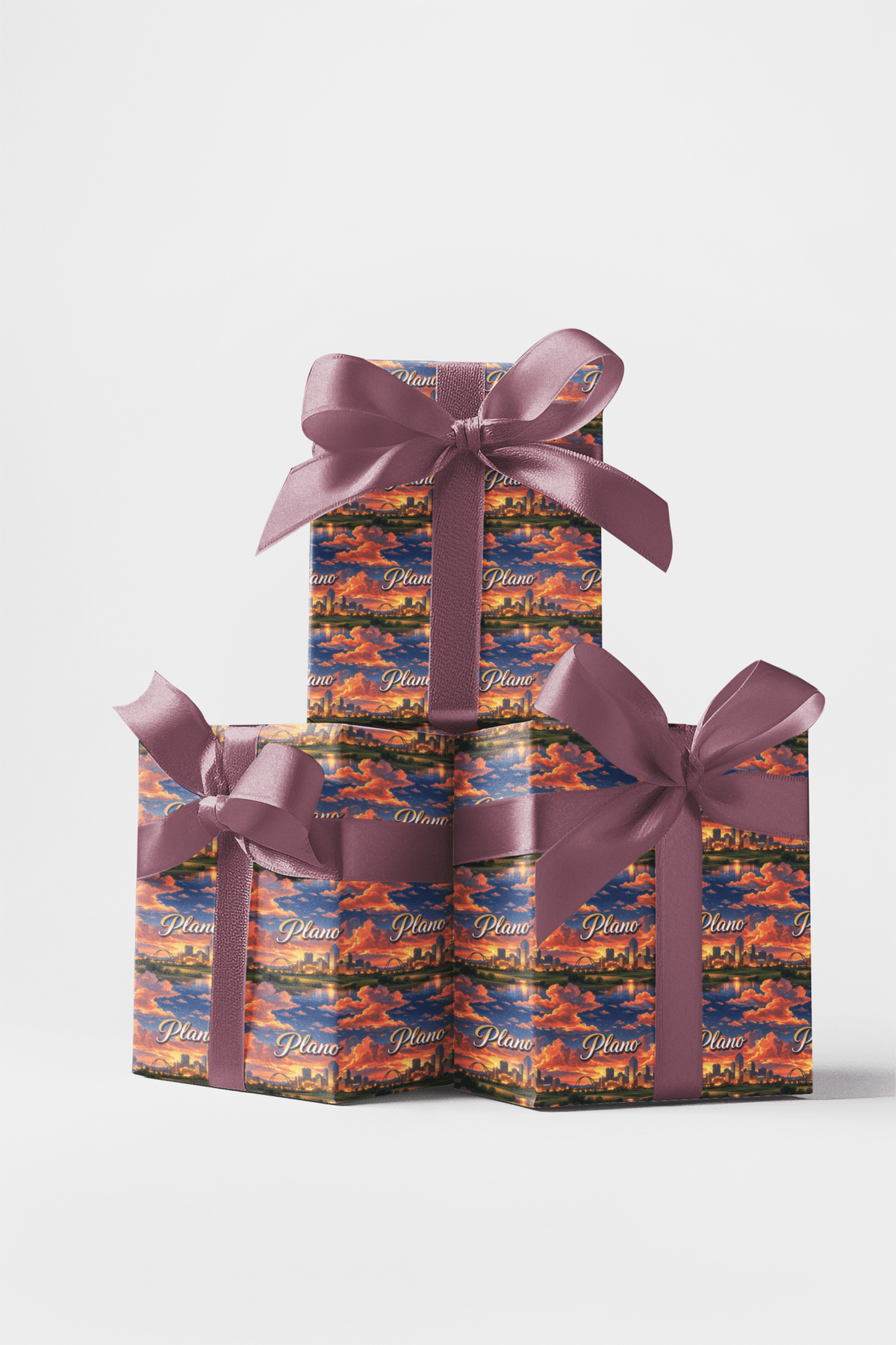 Plano Texas Twilight Wrapping Paper