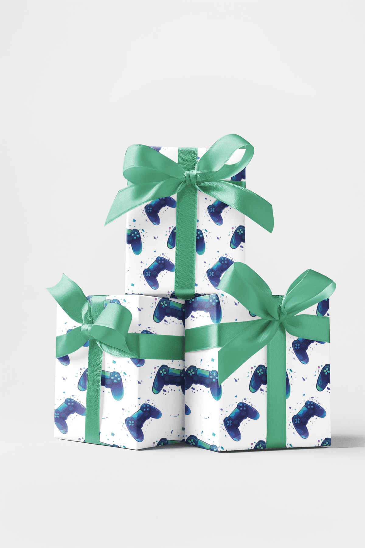 Pixel Control Flow Wrapping Paper