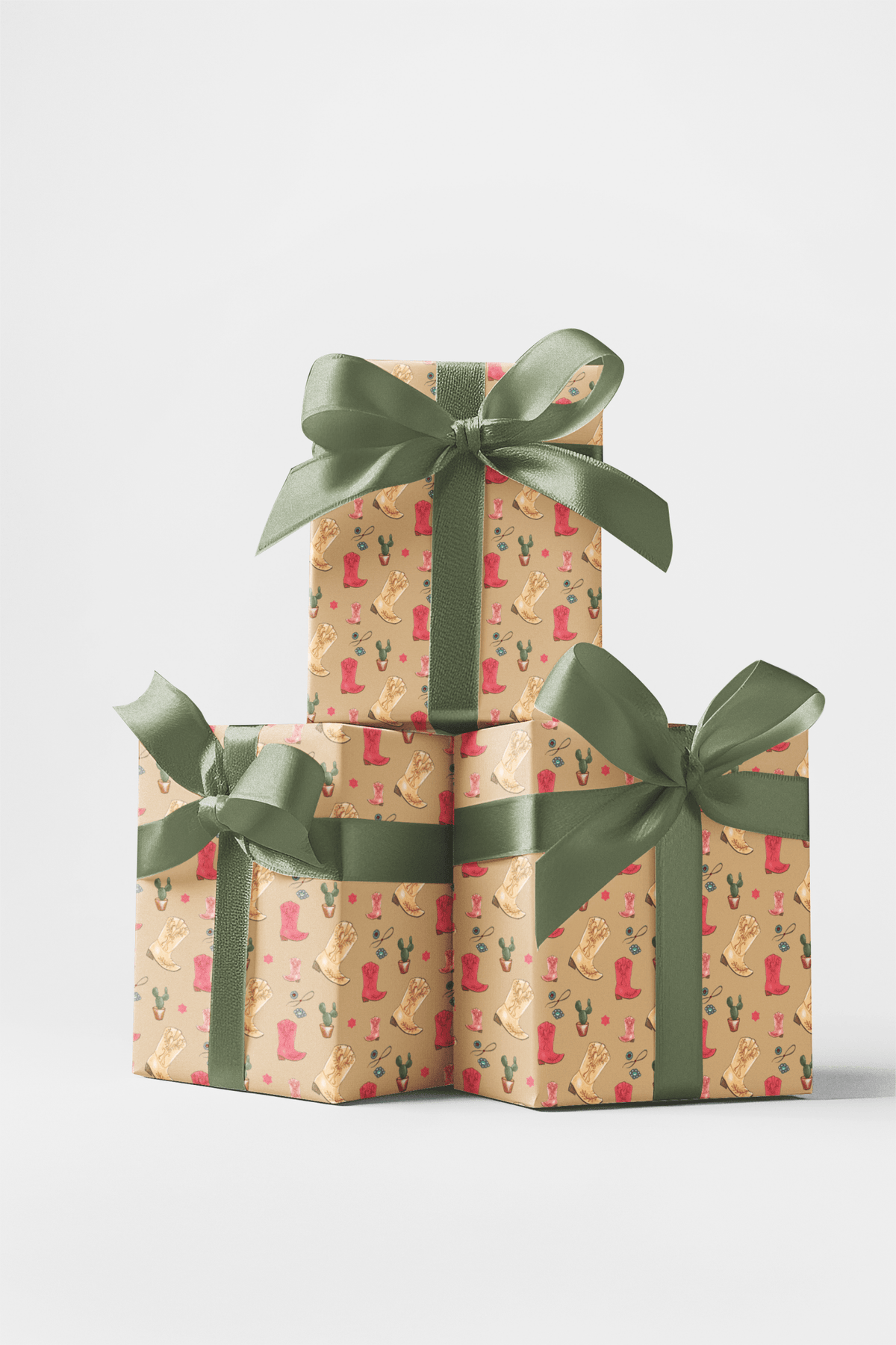 Western Kick Wrapping Paper | Michelle Gilsey | Artist Corner