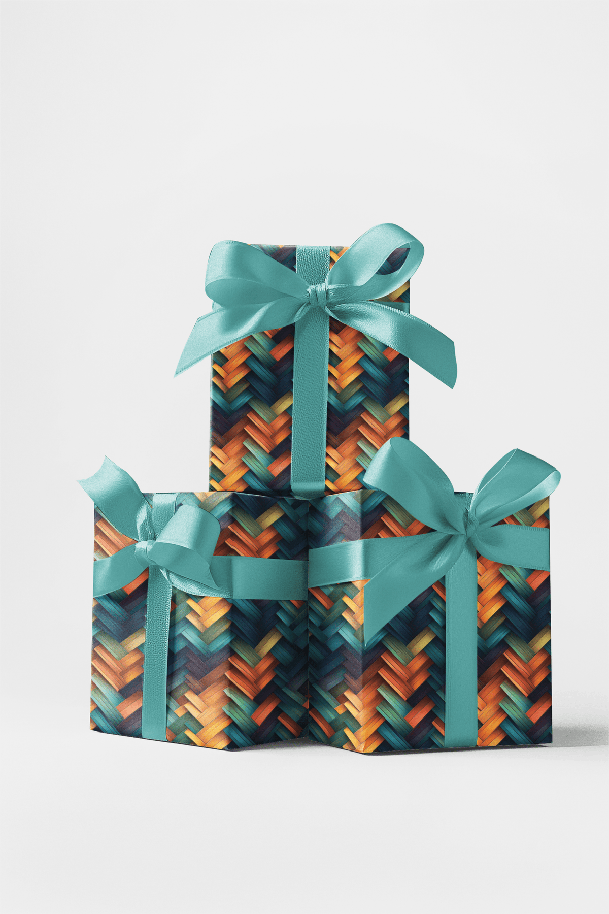 Prism Herringbone Wrapping Paper