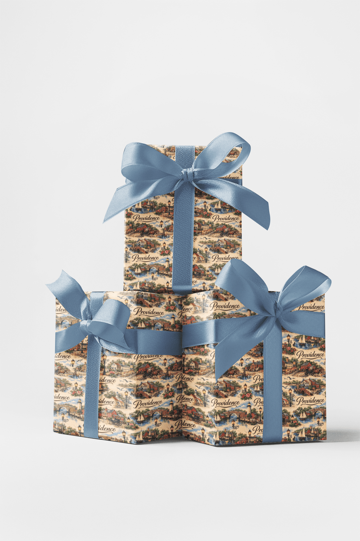 Providence Harbor Brick Wrapping Paper