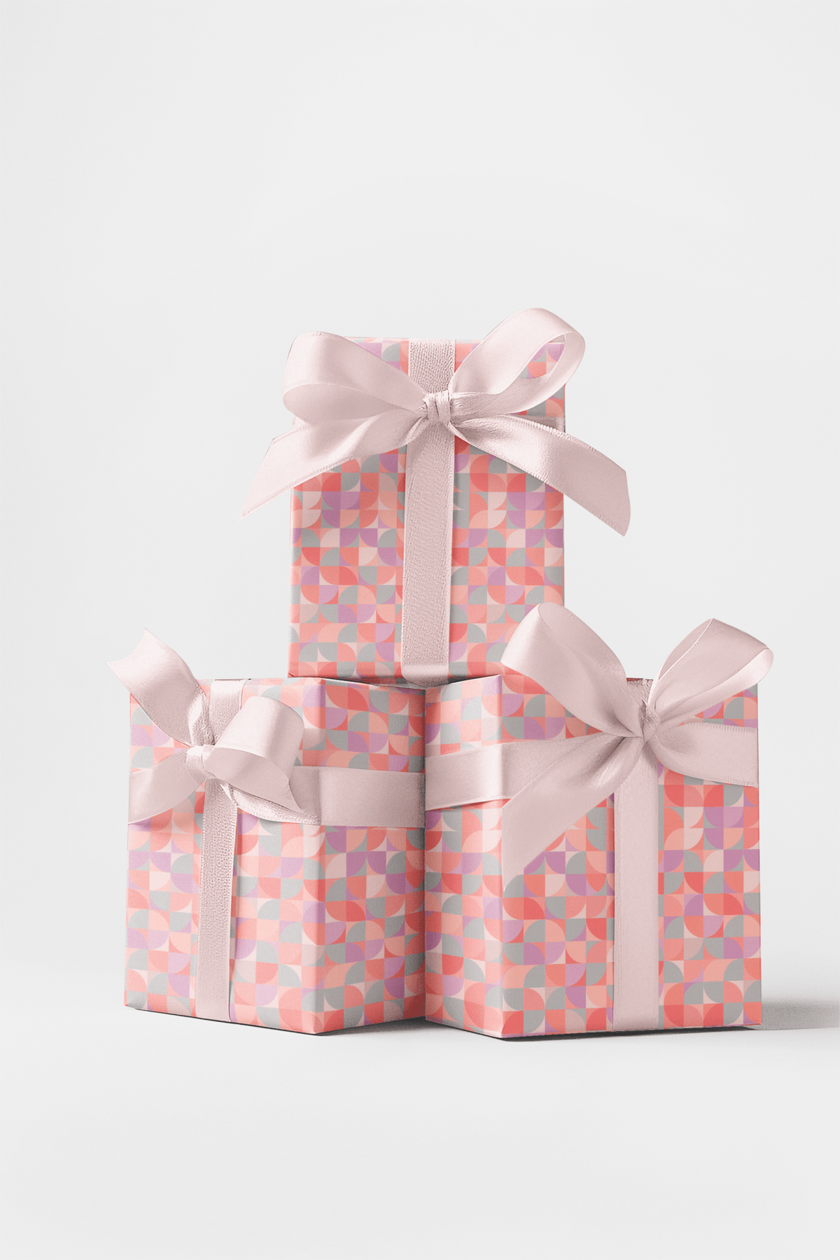 Soft Pastel Cubism Wrapping Paper