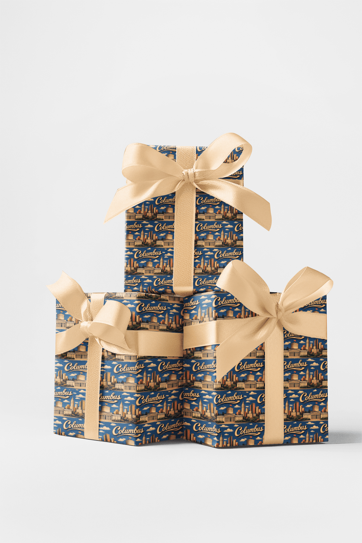 Columbus Capital Throwback Wrapping Paper