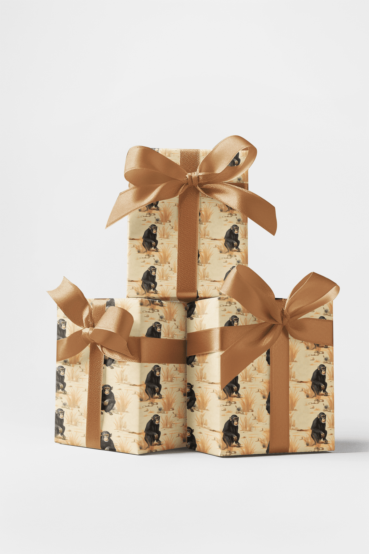 Safari Stroll: Chimpanzee Wrapping Paper
