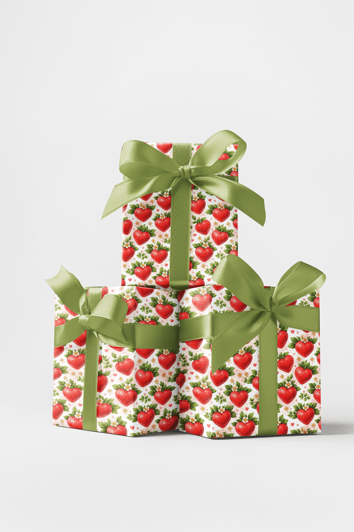 Strawberry Sweethearts Wrapping Paper
