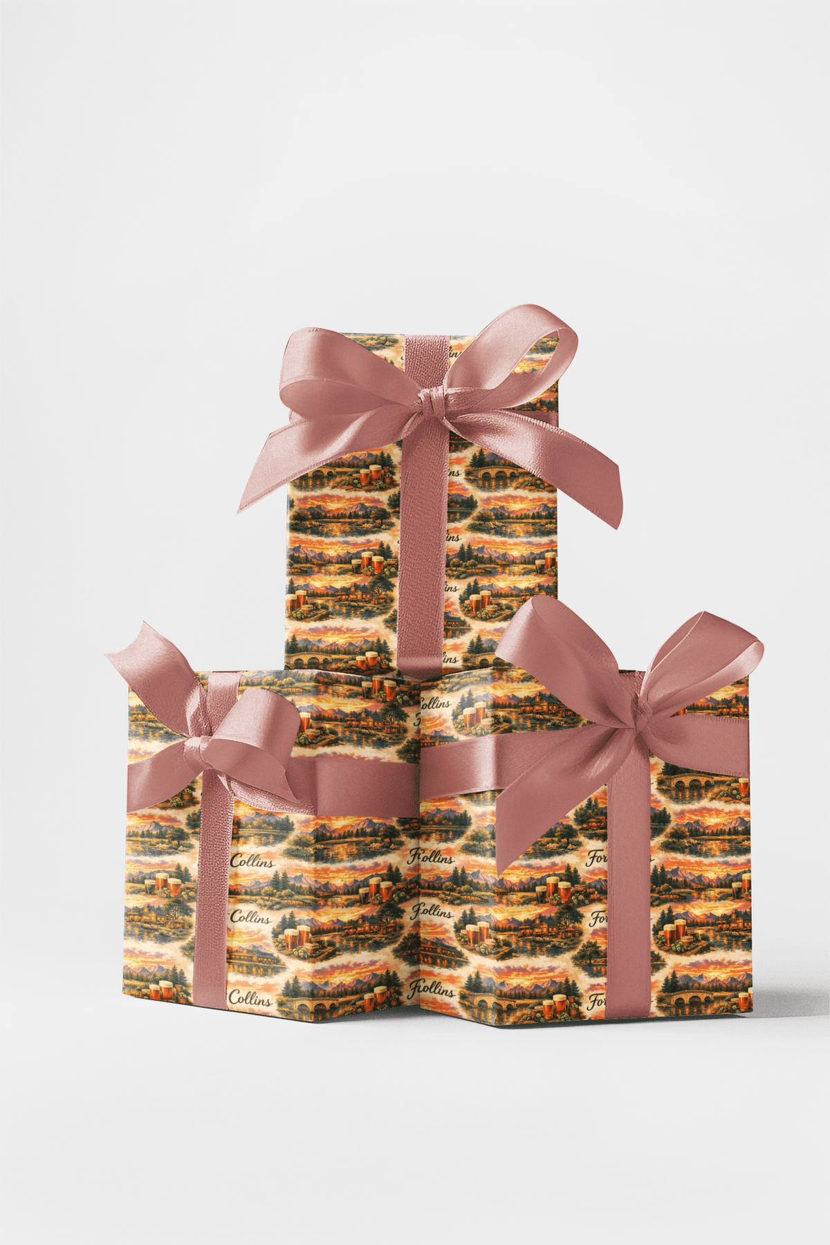 Fort Collins Foothill Glow Wrapping Paper