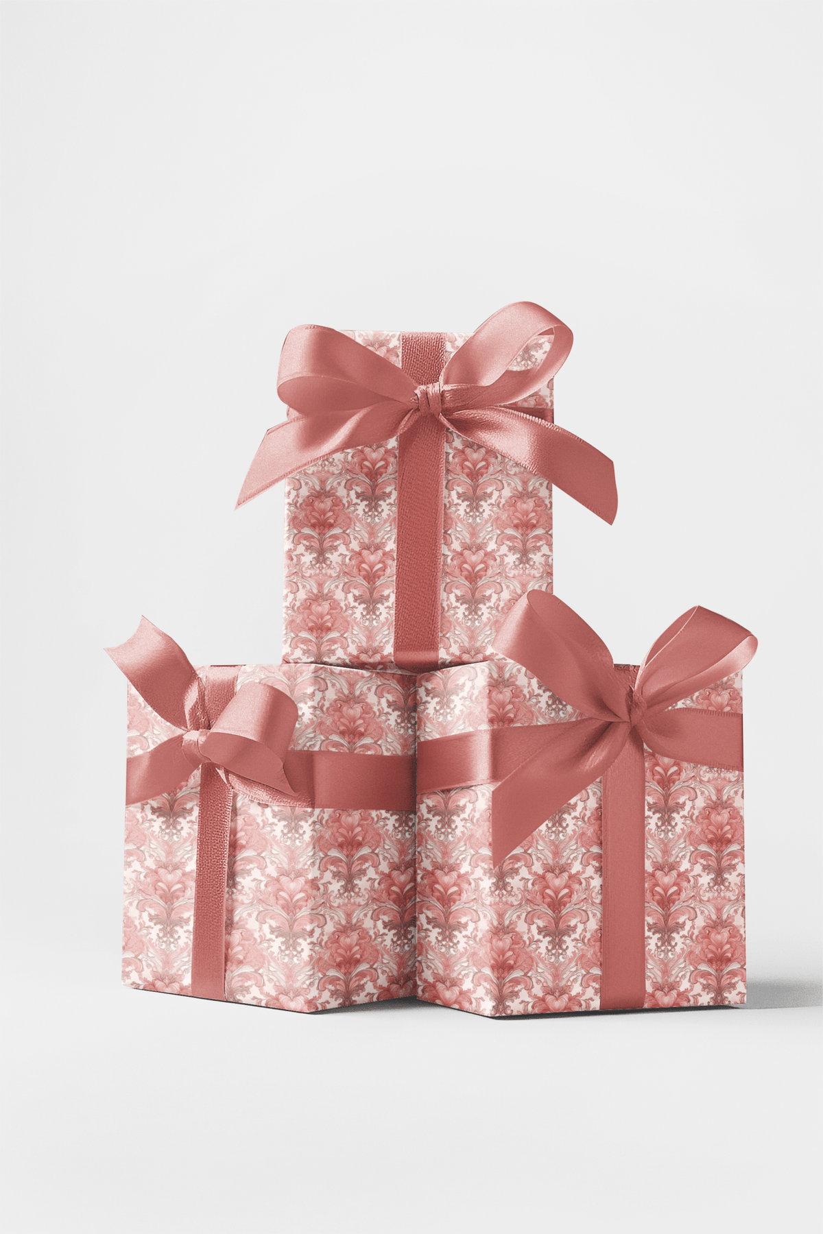 Pastel Baroque: Rosé Blush Wrapping Paper