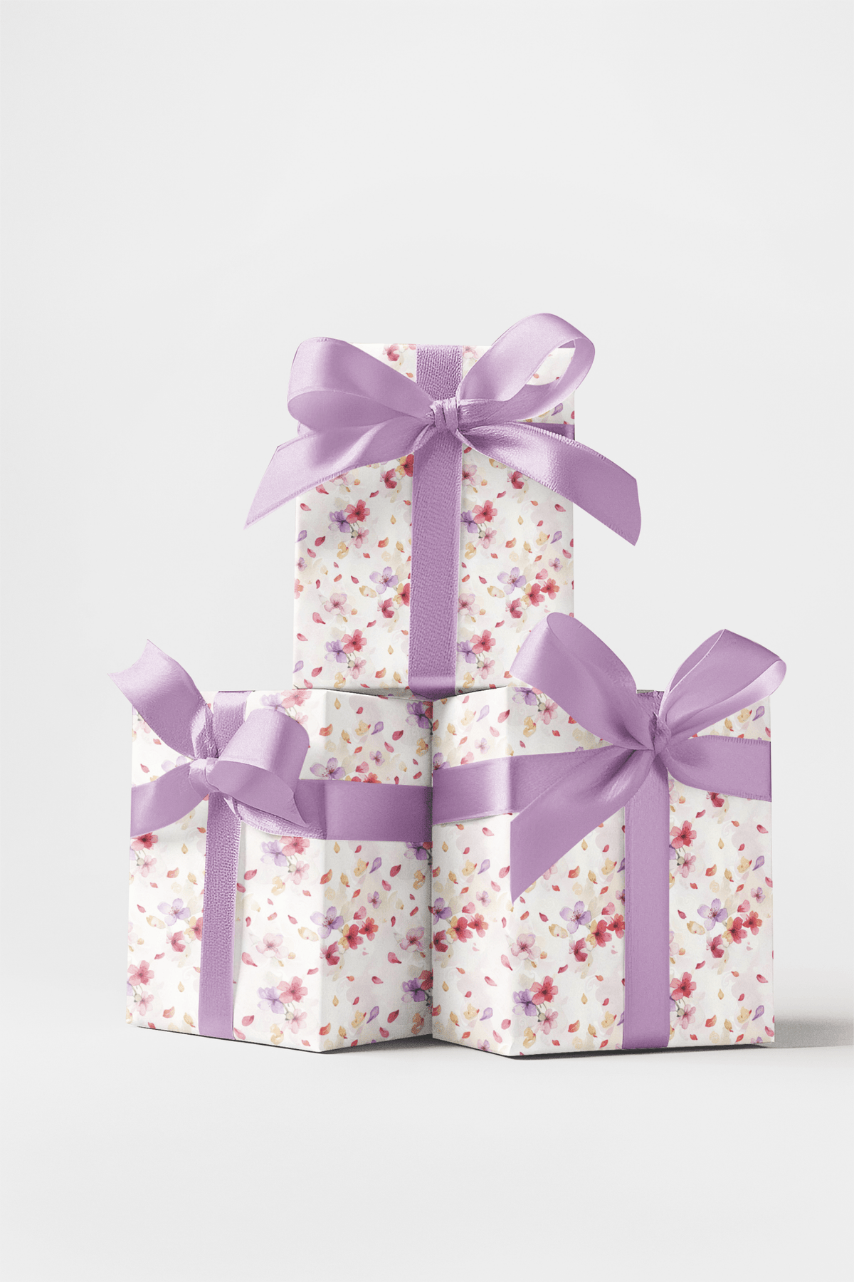 Floating Florals & Petals Wrapping Paper