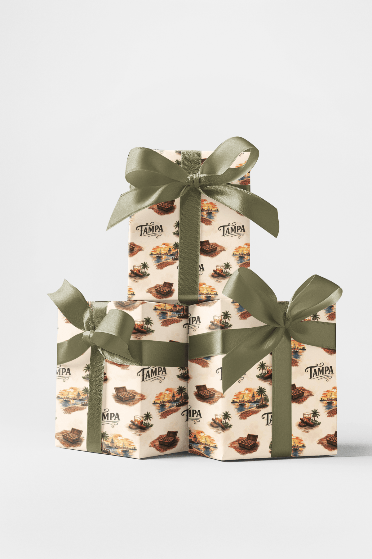 Tampa Historic Ybor Nights Wrapping Paper