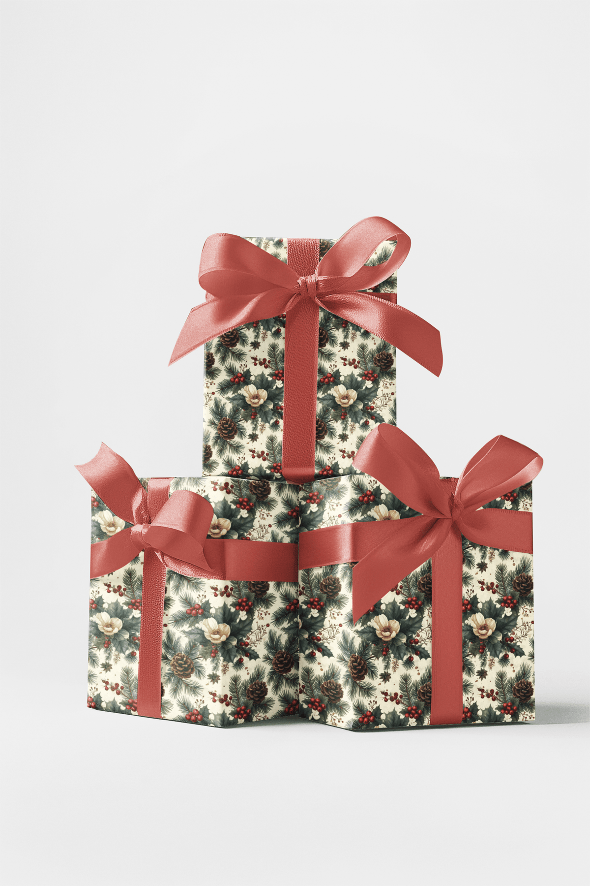 Heritage Winter Botanicals Wrapping Paper