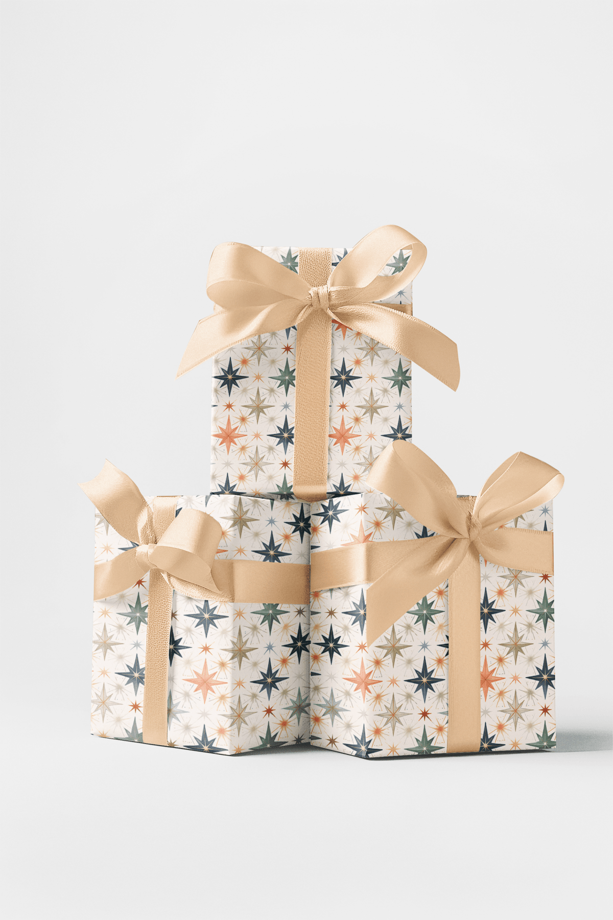 Scandi Stars Wrapping Paper