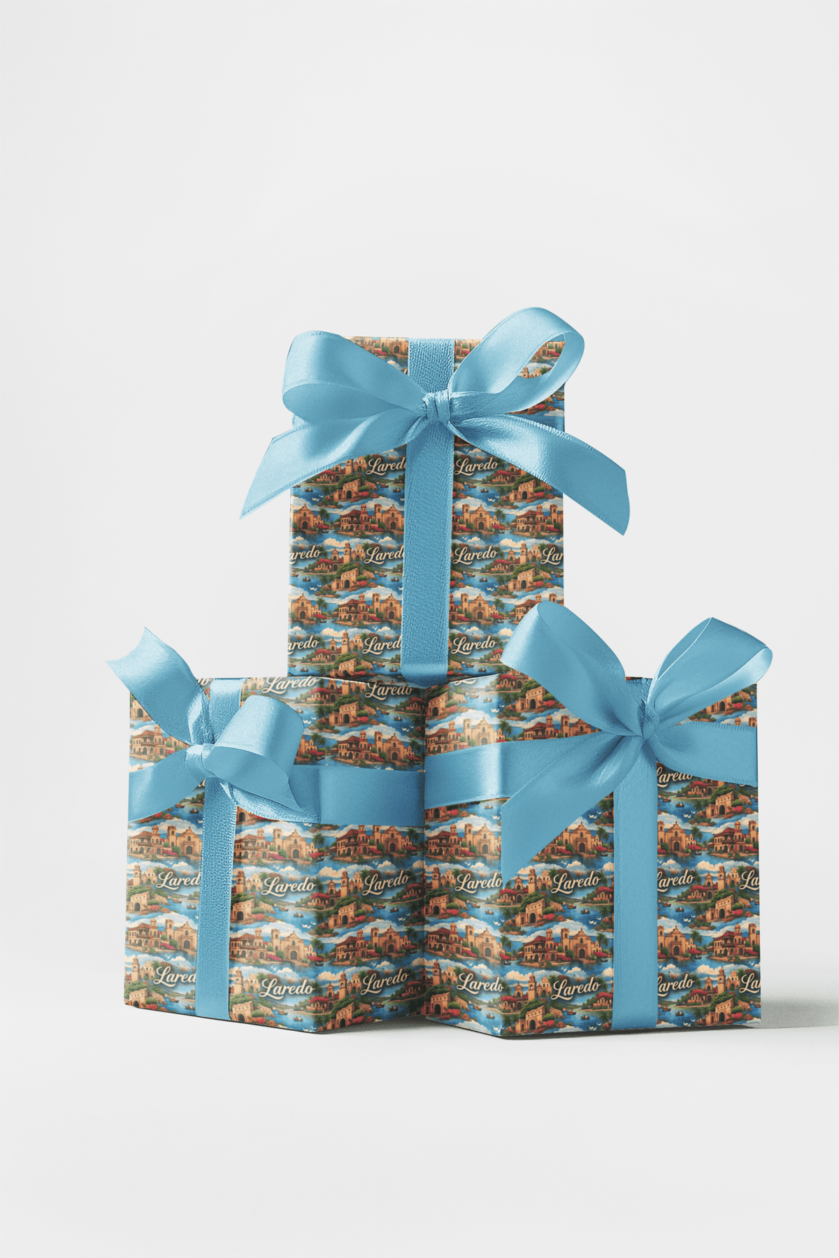 Laredo Border Sunset Wrapping Paper