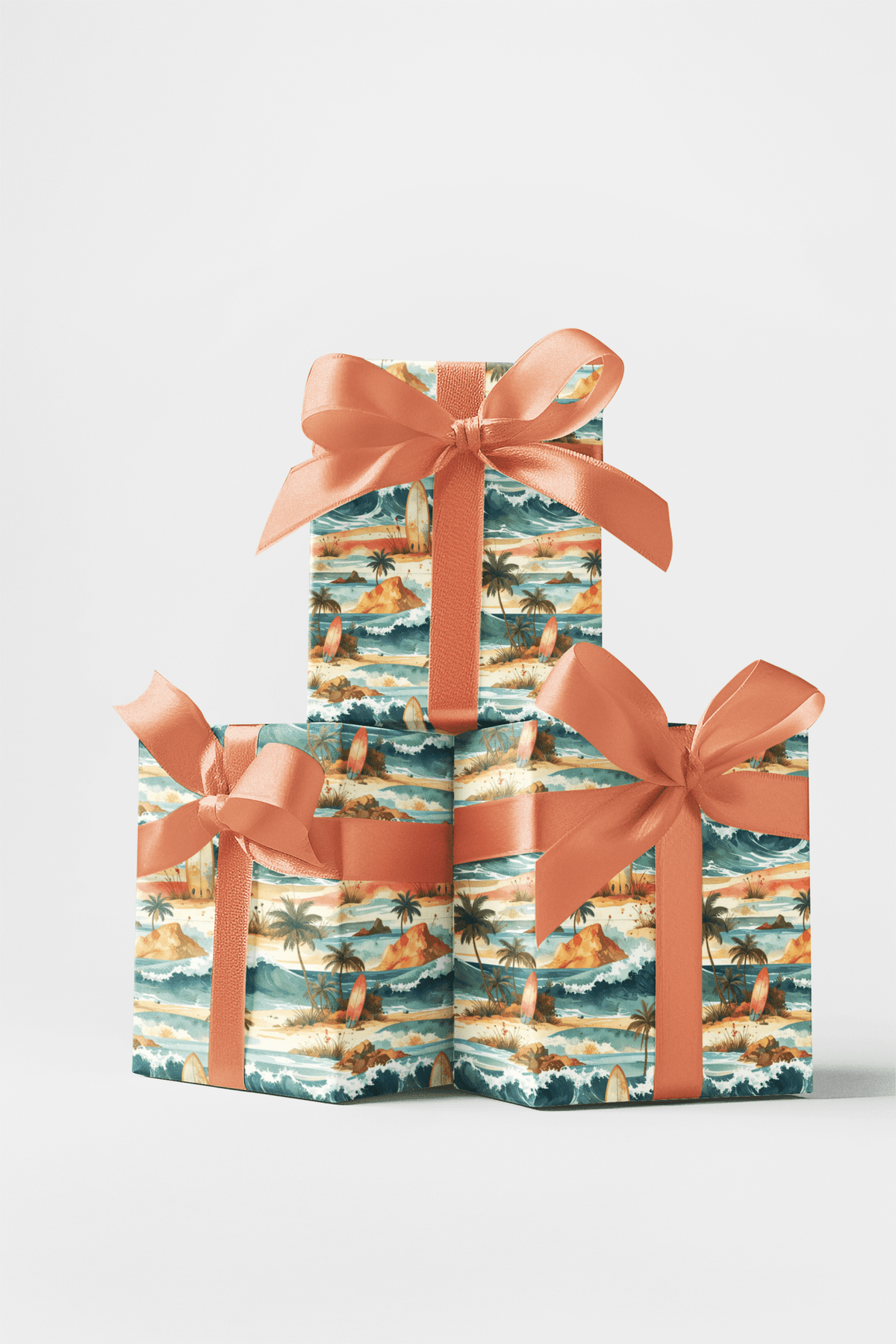 Endless Summer Coastline Wrapping Paper