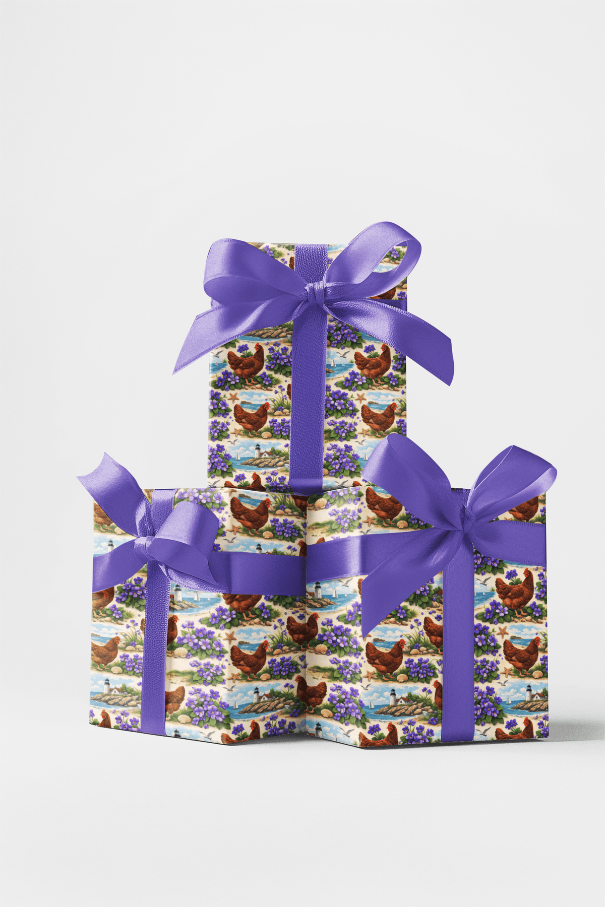 Rhode Island Flora & Fauna Wrapping Paper