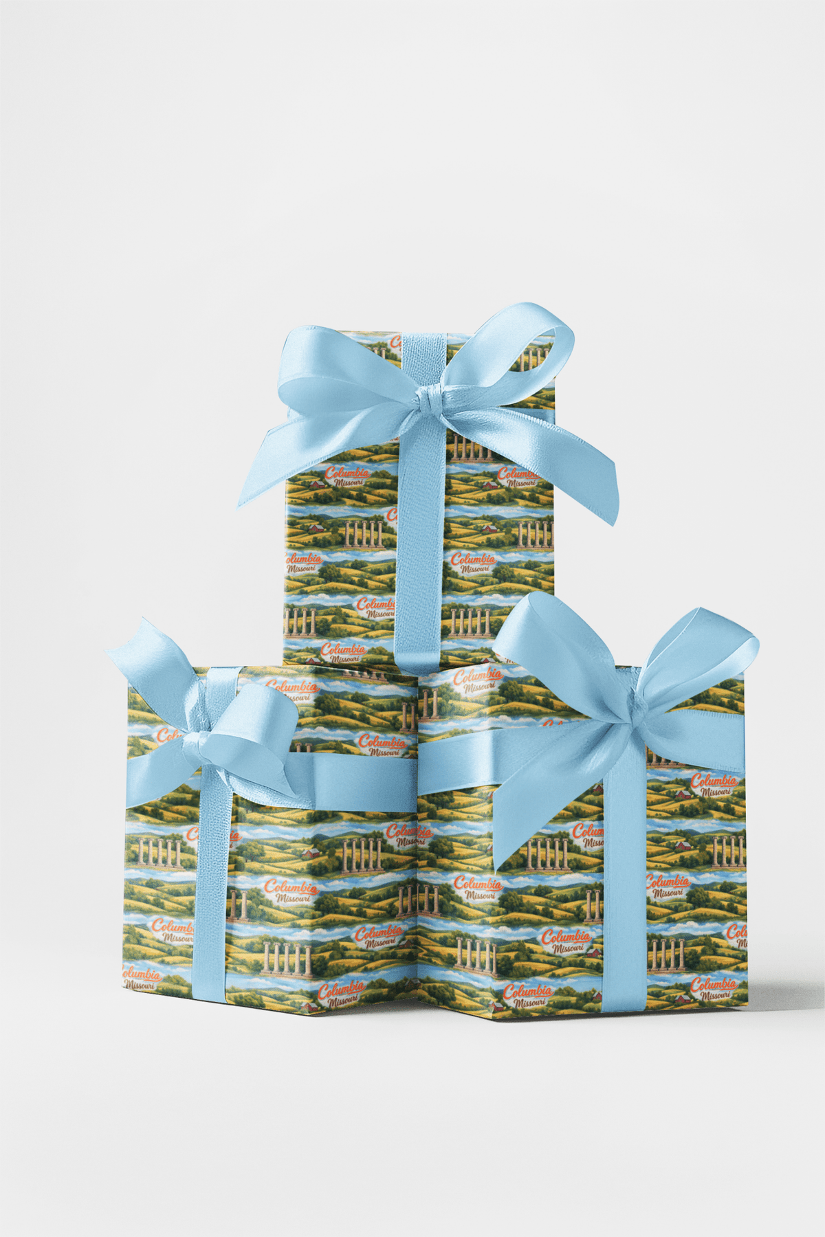 Columbia Missouri Mizzou Glow Wrapping Paper