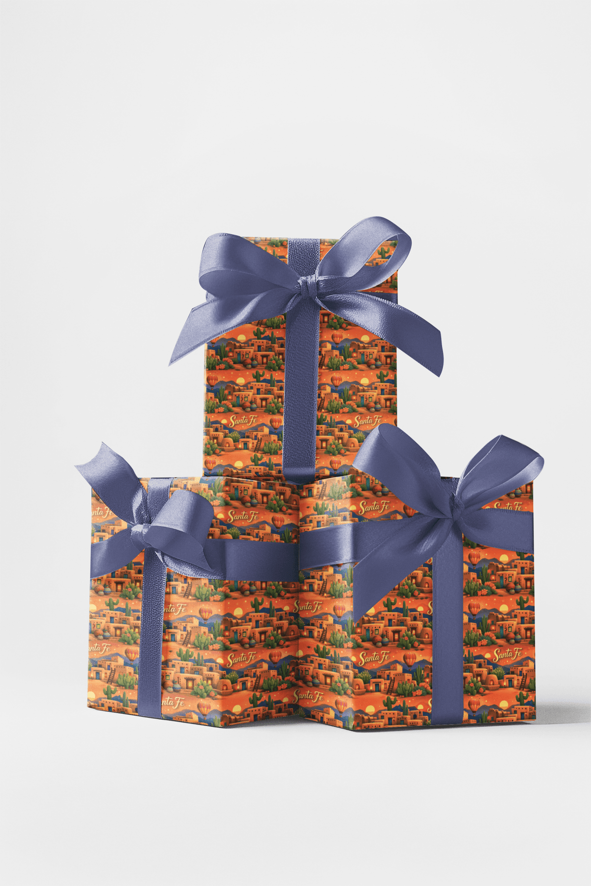 Santa Fe Adobe Sunset Wrapping Paper