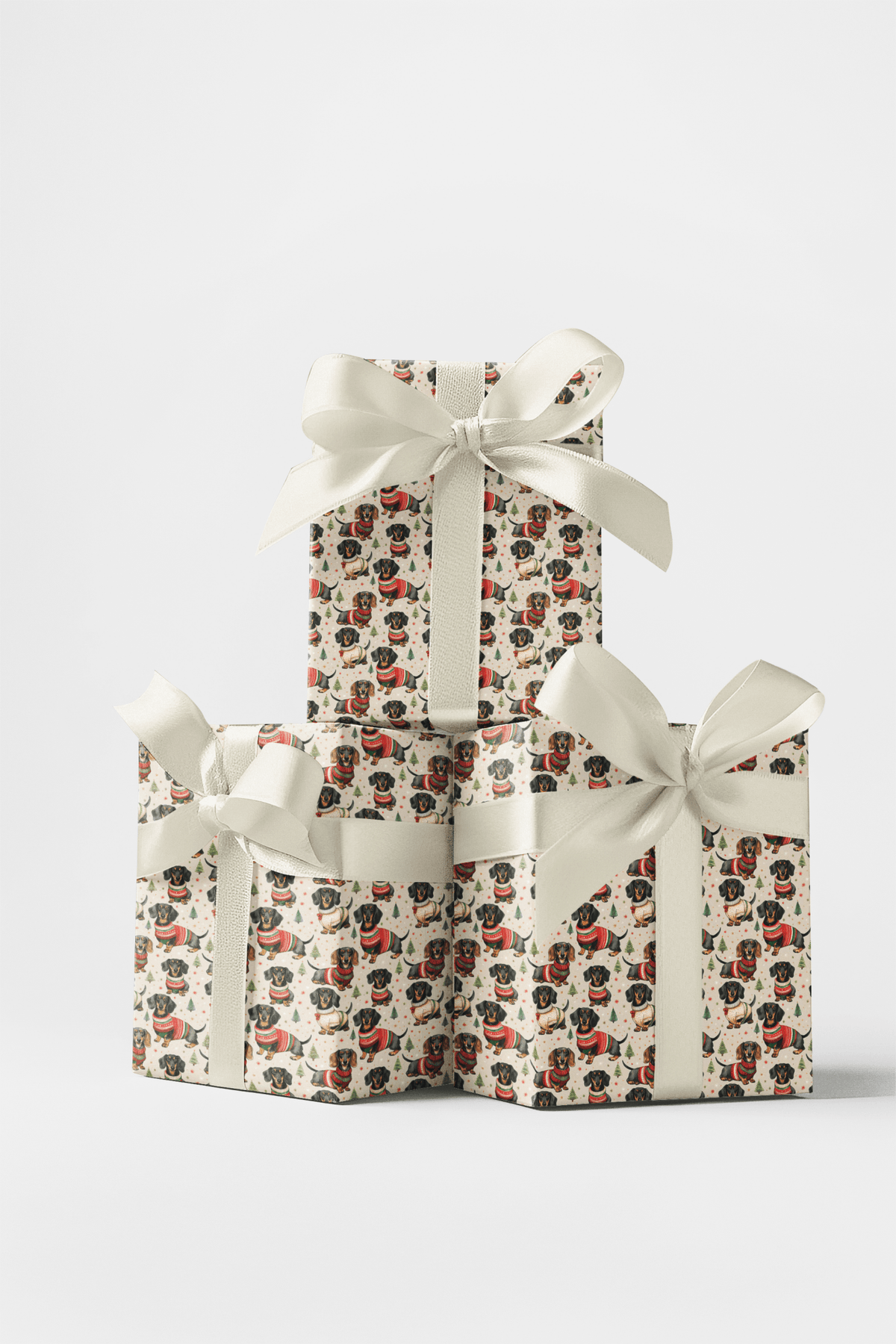 Dashing Dachshunds Wrapping Paper
