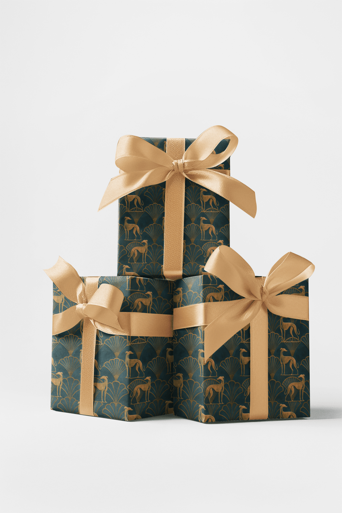 Greyhound Gatsby Wrapping Paper