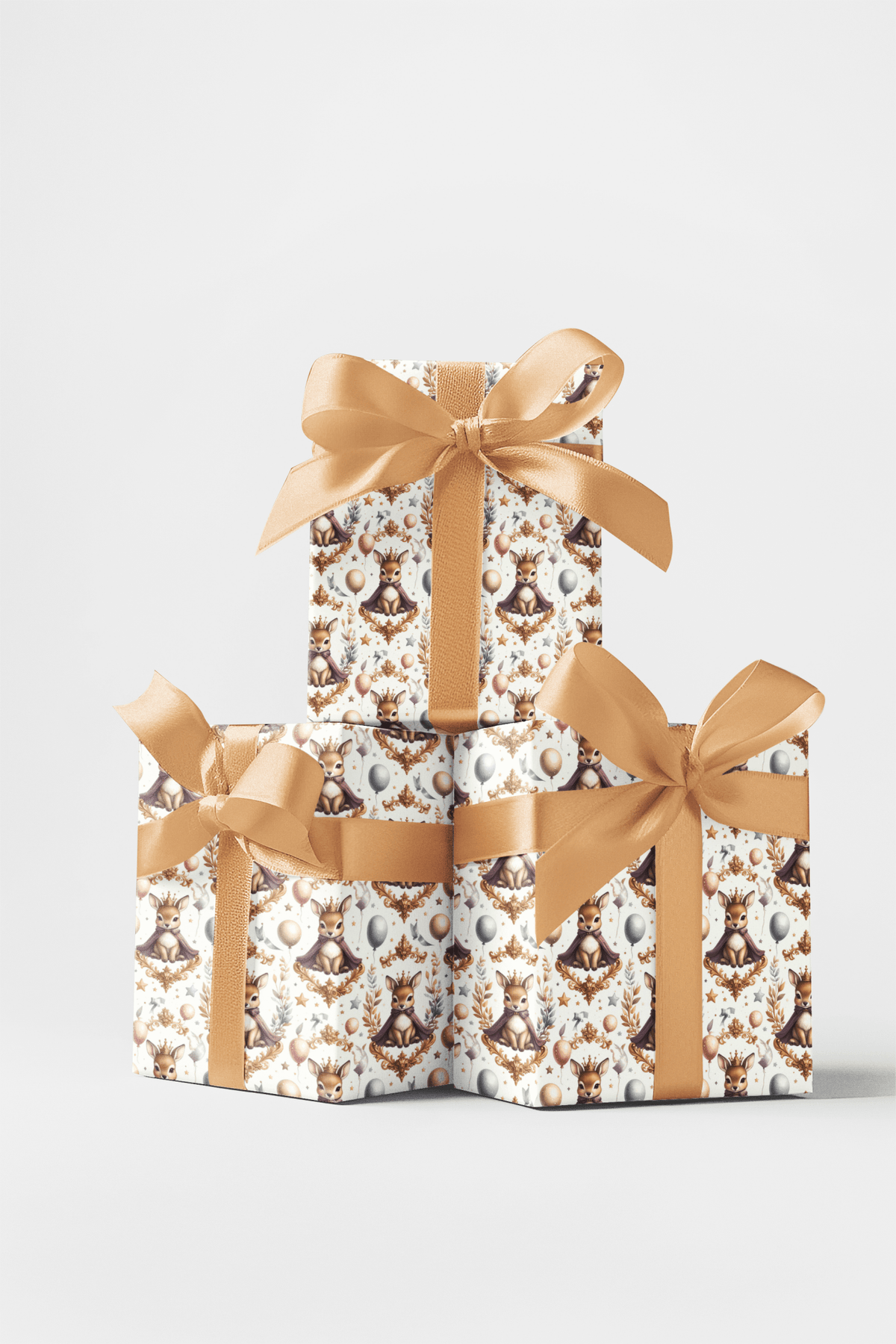Fawns Golden Party Wrapping Paper