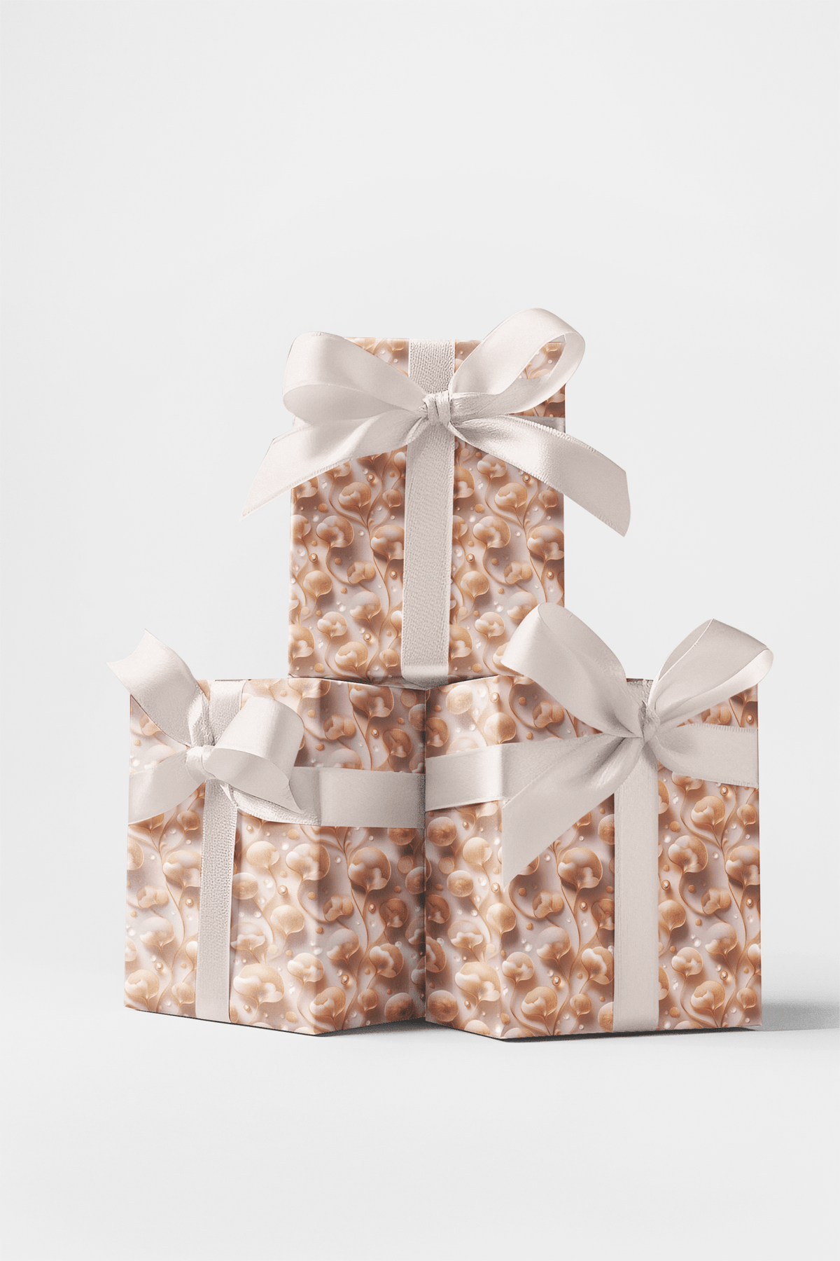 Champagne Ginkgo Wrapping Paper