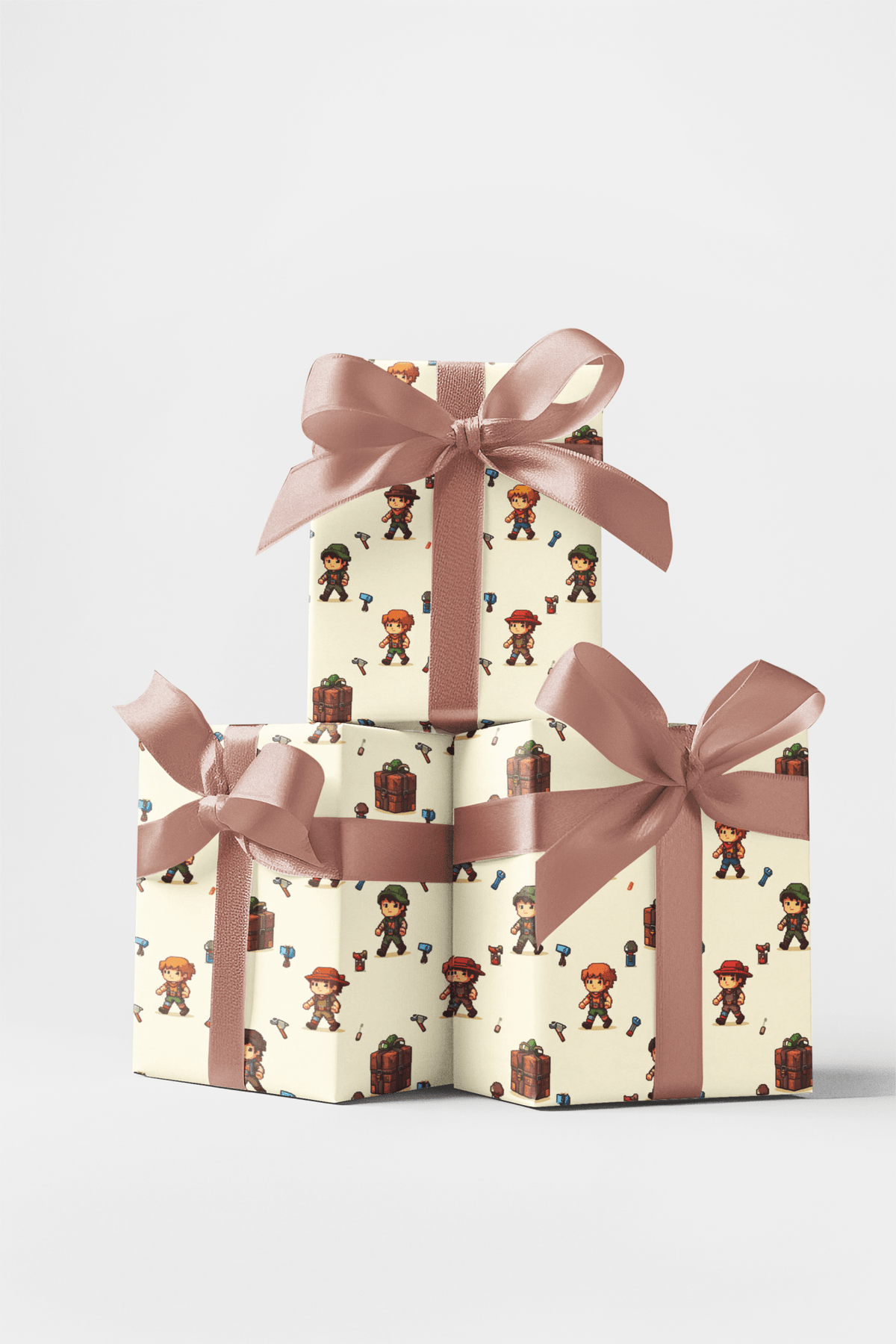 Retro 8-bit Adventure Wrapping Paper