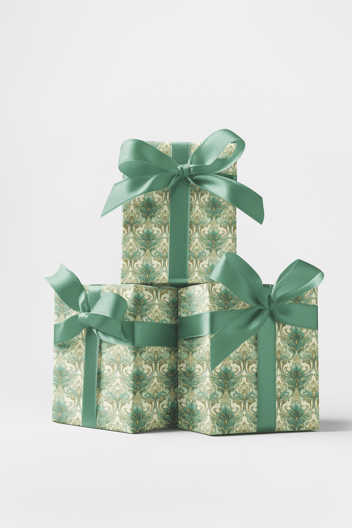 Pastel Baroque: Iced Pistachio Wrapping Paper