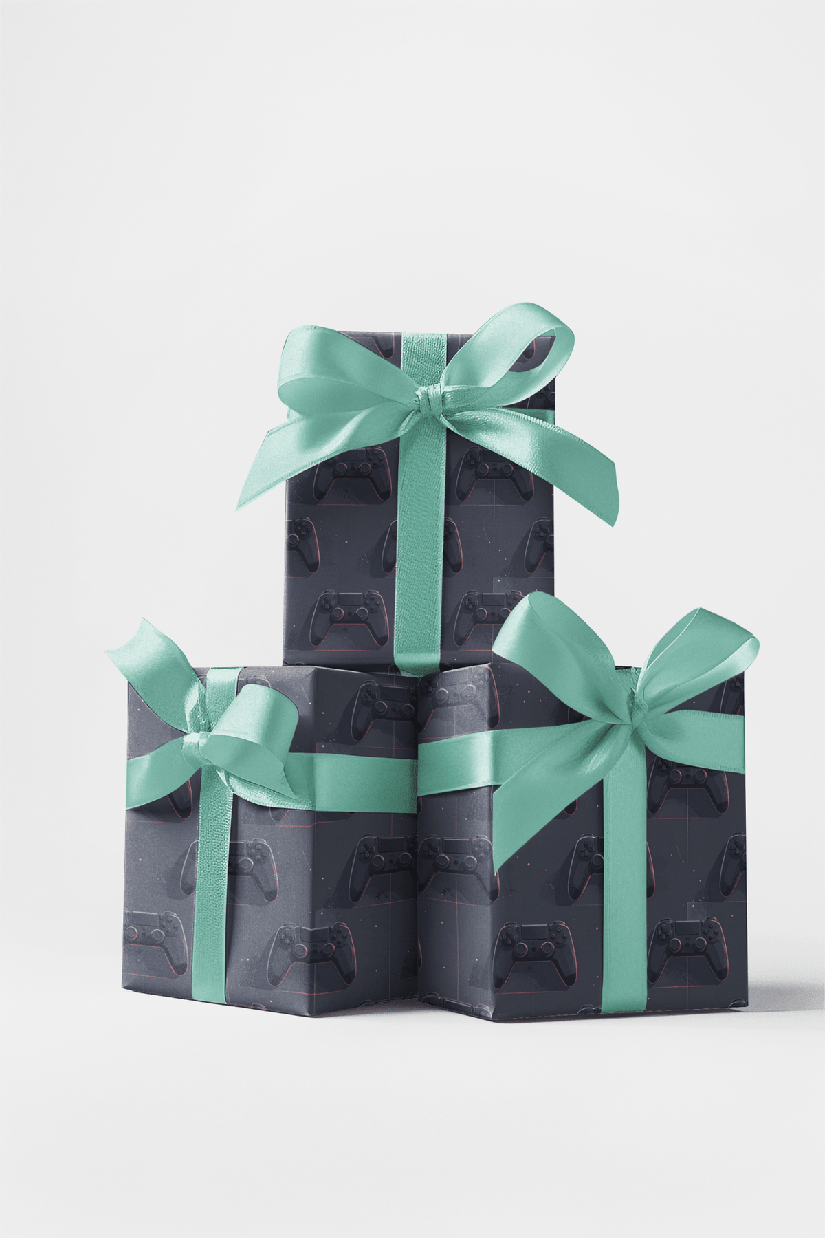 Sleek Futuristic Gaming Wrapping Paper