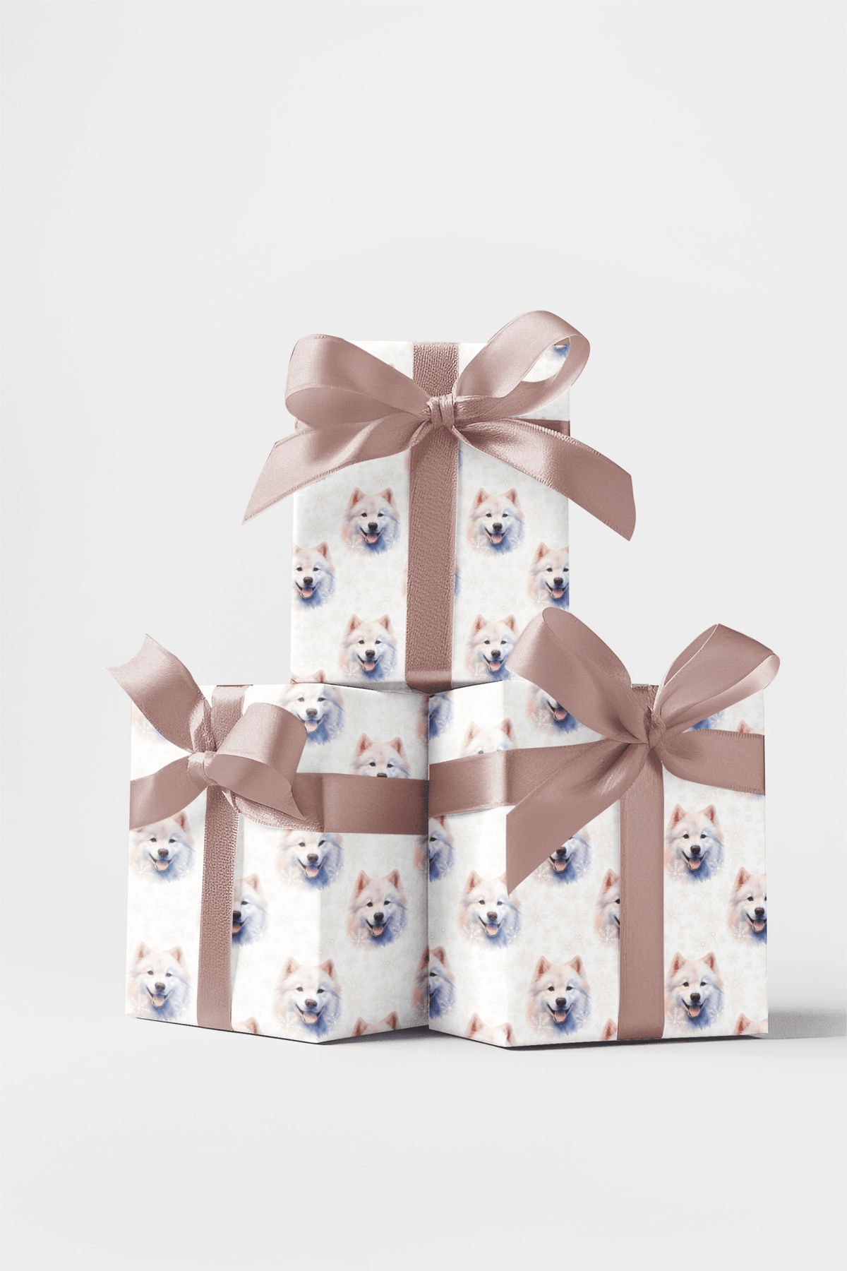 Samoyed Snowfall Wrapping Paper