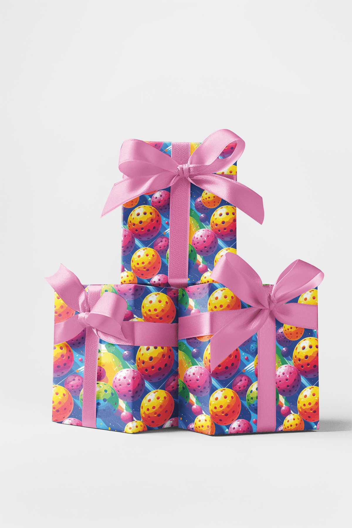 Pop Color Pickleball Wrapping Paper