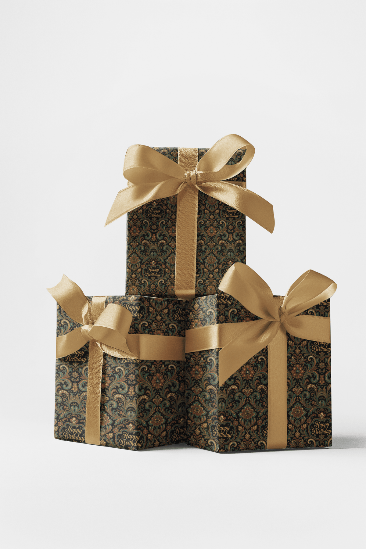 Classic Textile Paisley Wrapping Paper