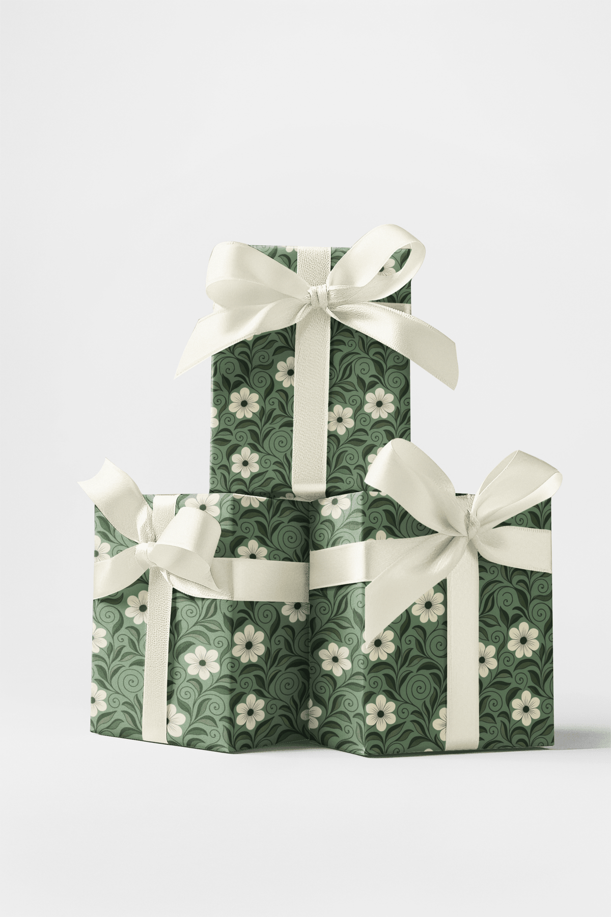 Sage & Spiral Garden Wrapping Paper