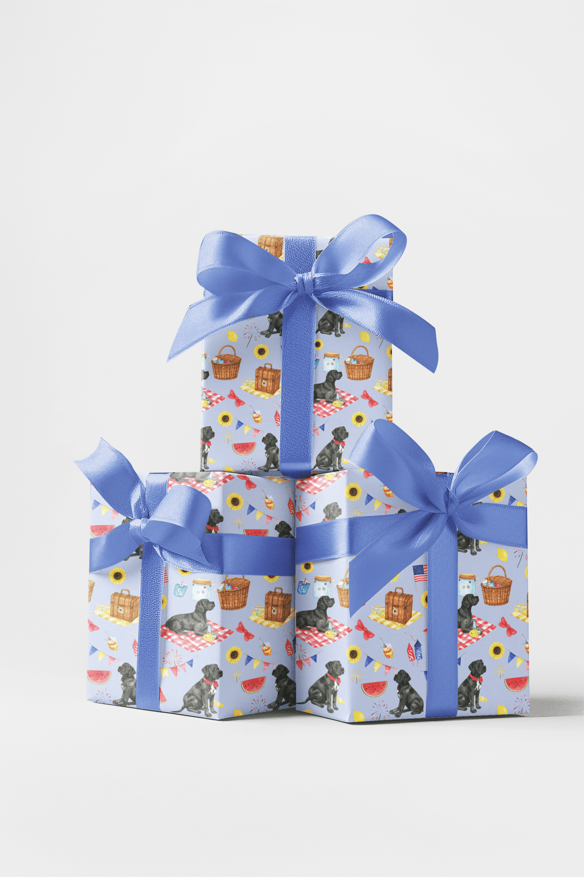 Fourth Of July Picnic (cane Corso) Wrapping Paper