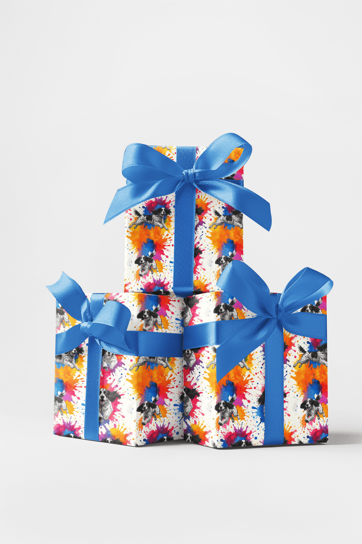 Spaniel Splash Wrapping Paper