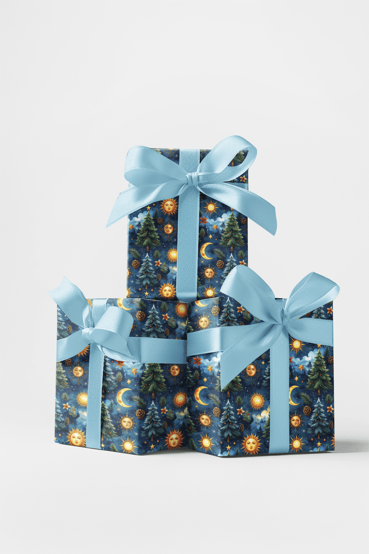 Astronomer's Winter Garden Wrapping Paper