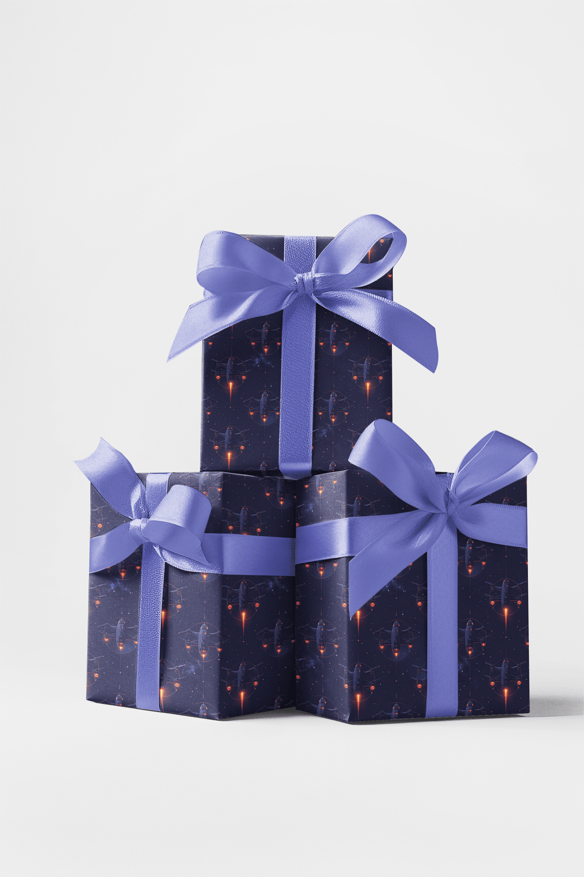 Stellar Drone Swarm Field Wrapping Paper