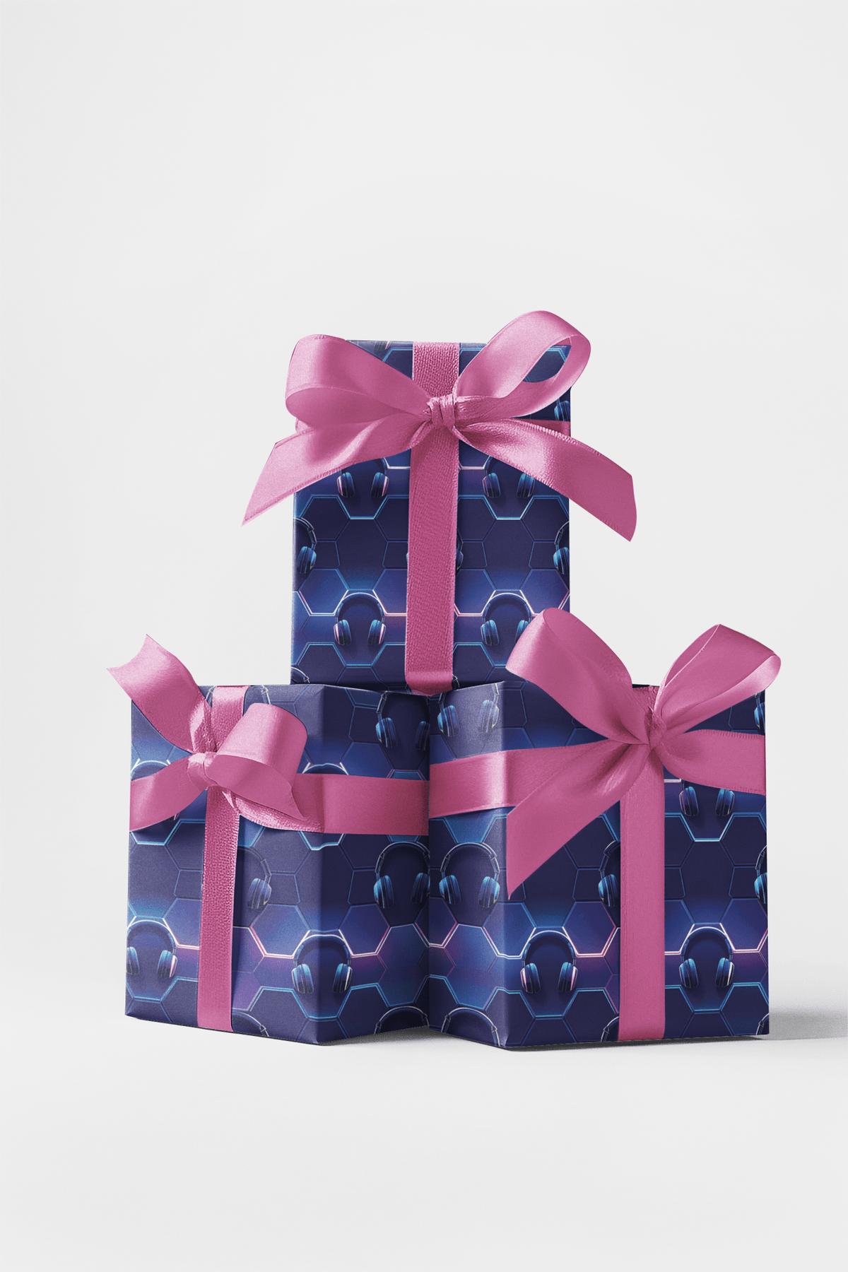 Sleek Neon Gaming Wrapping Paper