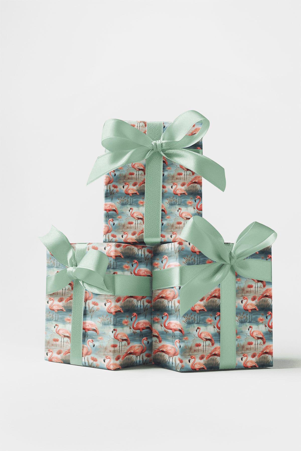 Safari Stroll: Flamingo Wrapping Paper