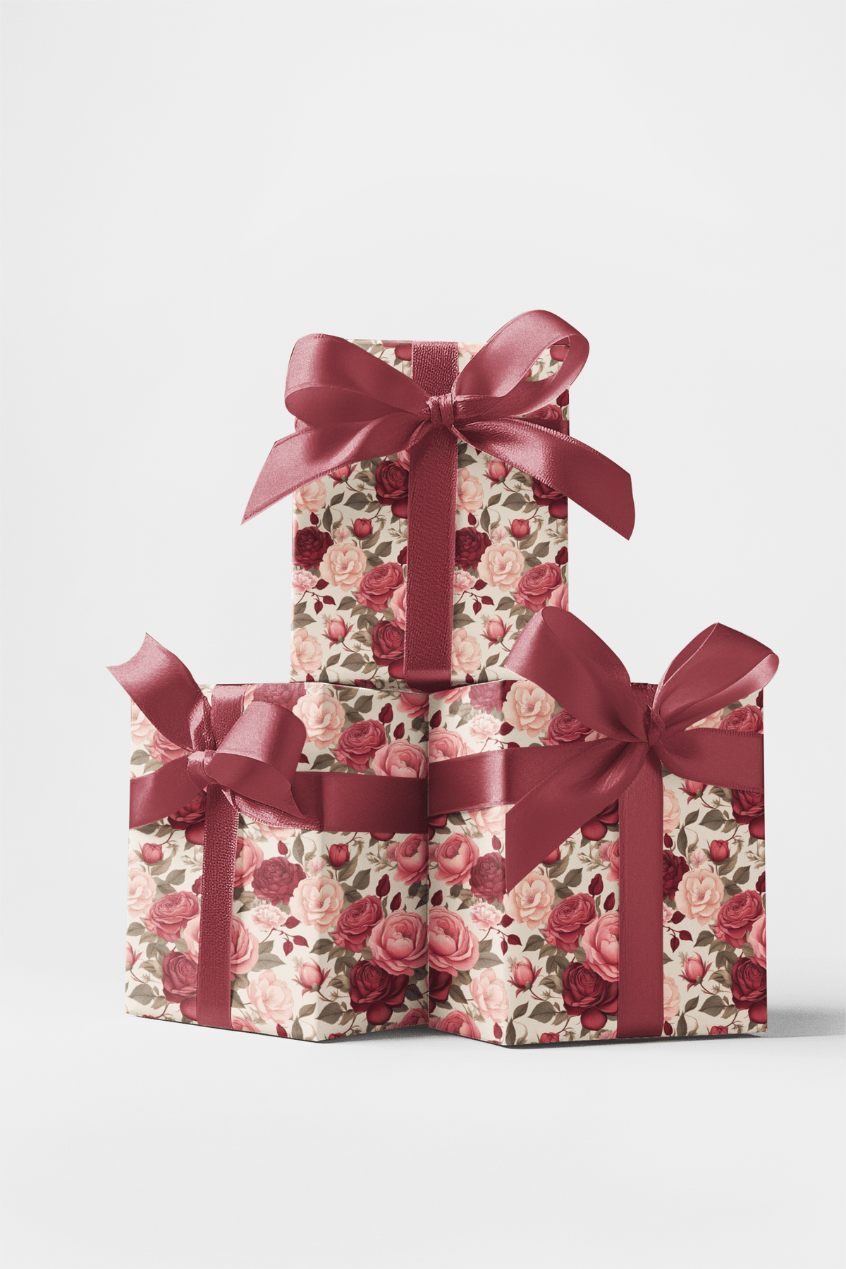 Floral Romance Elegance Wrapping Paper