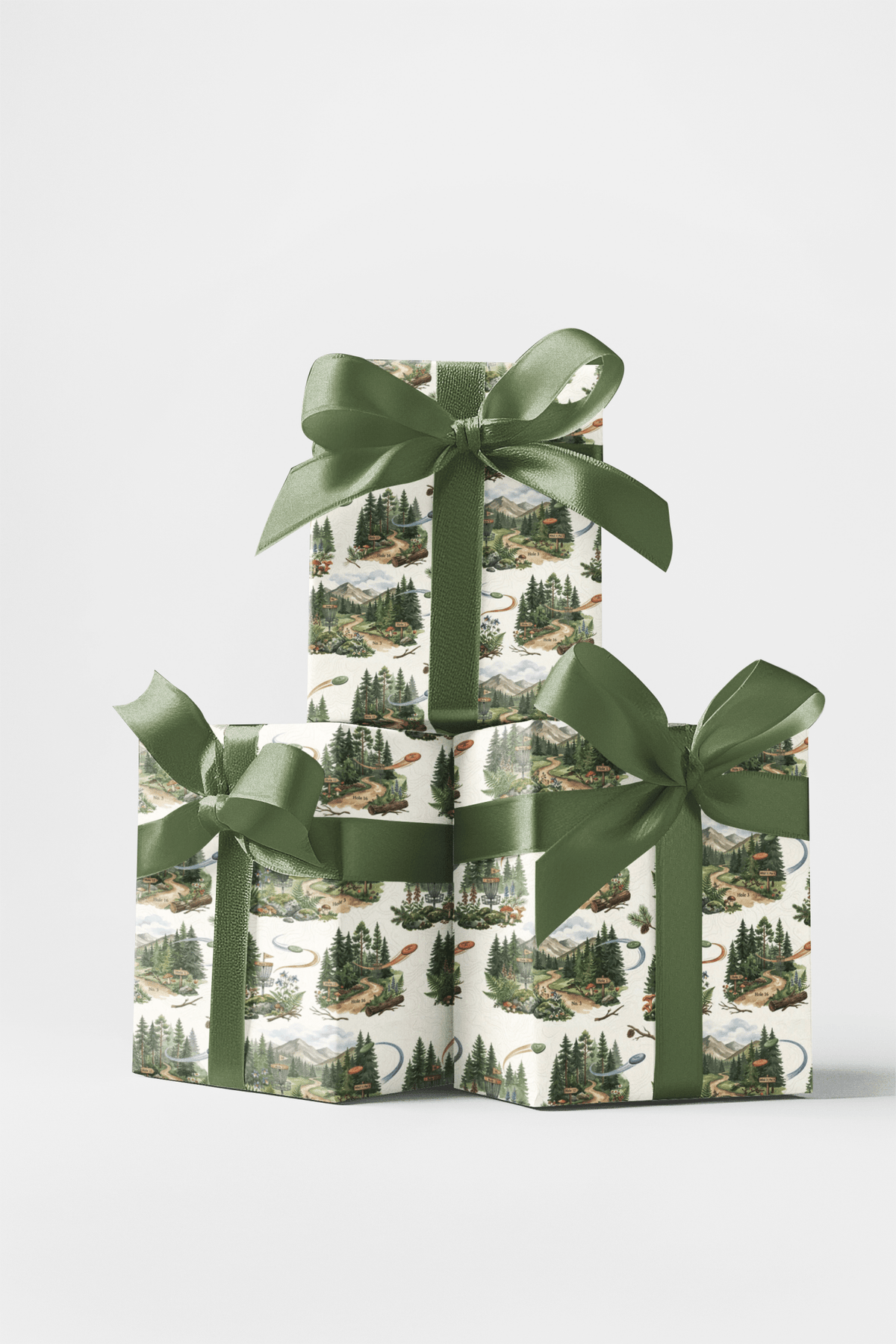 Alpine Disc Adventure Wrapping Paper