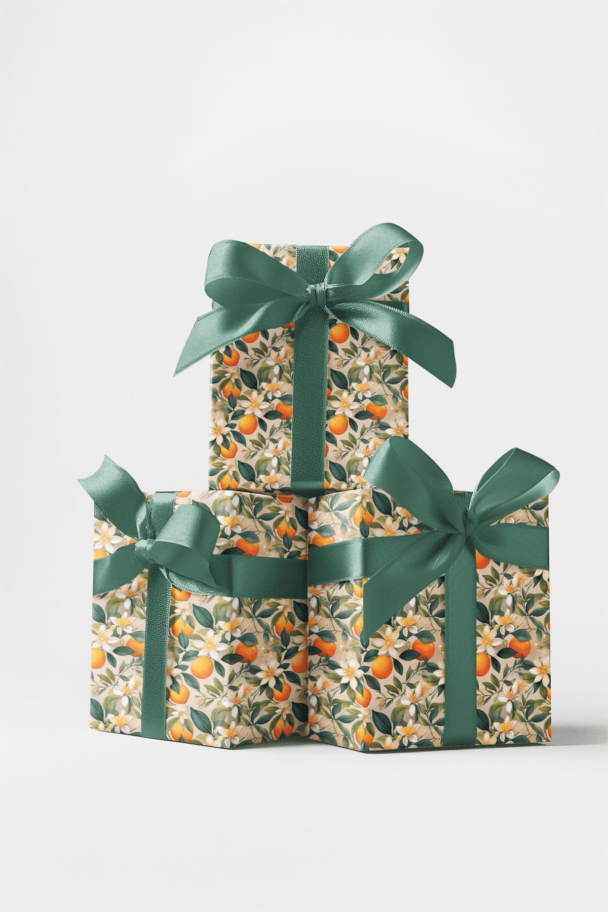 Vibrant Citrus Grove Wrapping Paper
