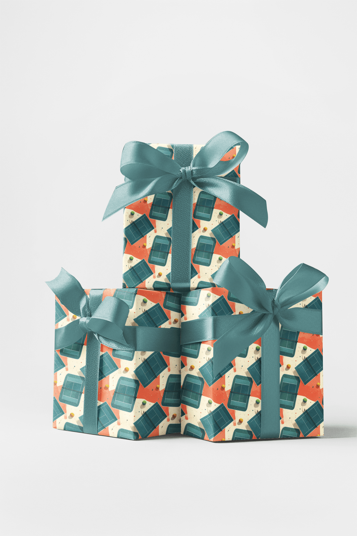 Sunlit Resort Courts Wrapping Paper