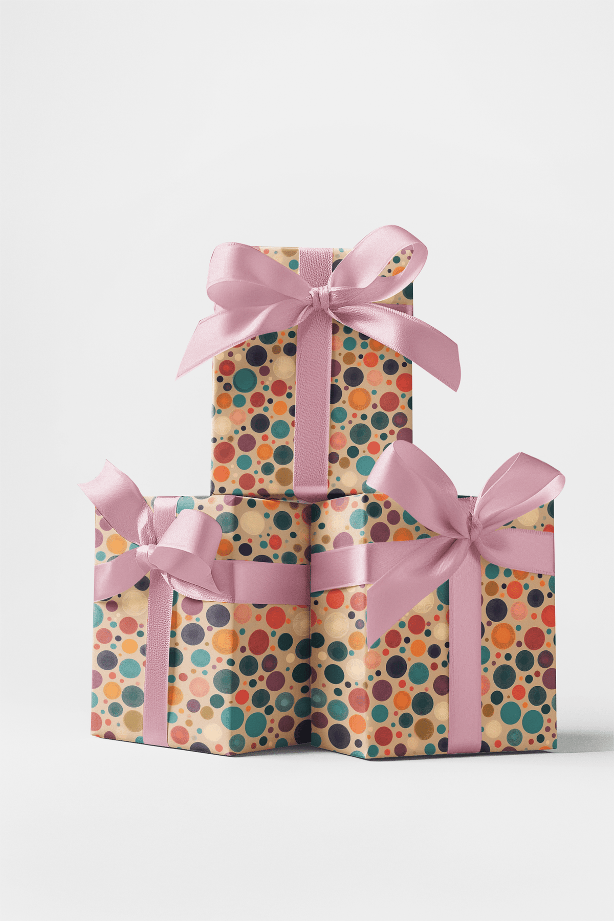Retro Rhapsody Dots Wrapping Paper