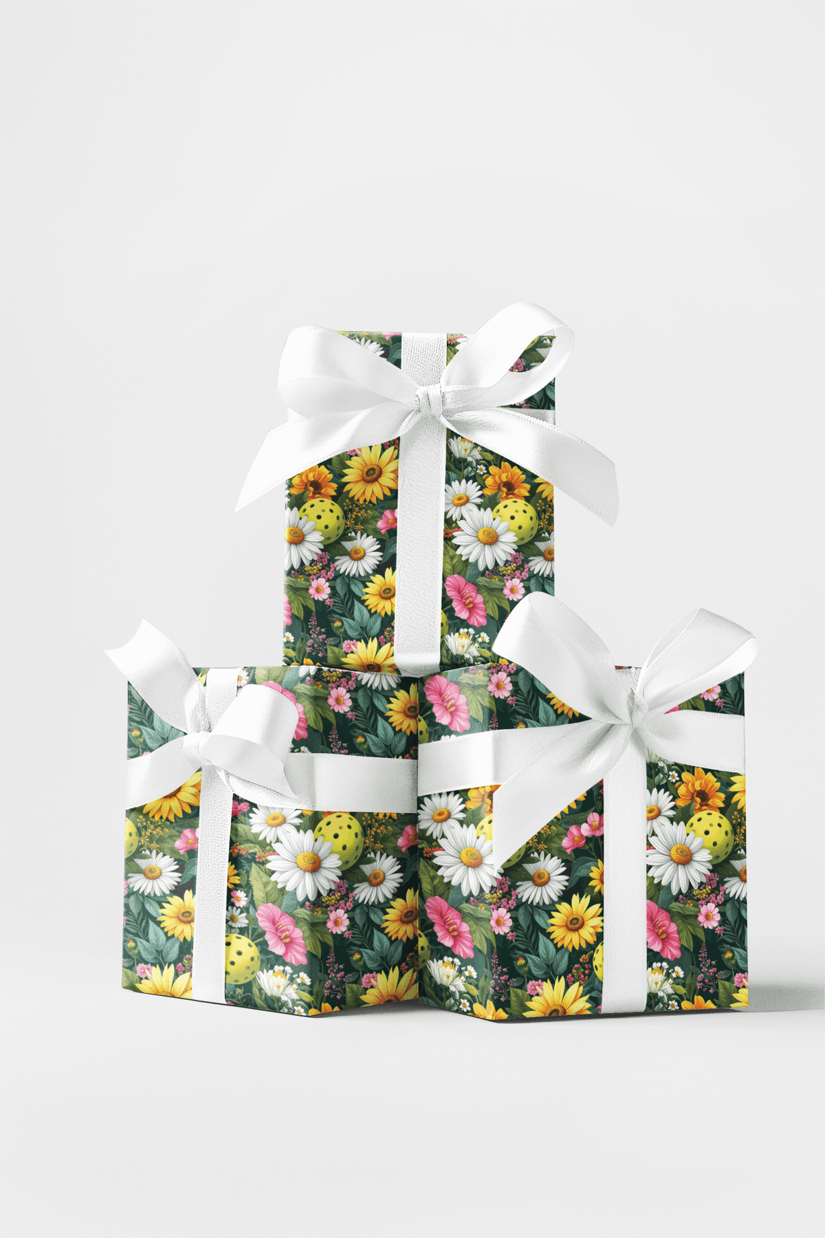 Grand Botanical Pickleball Garden Wrapping Paper